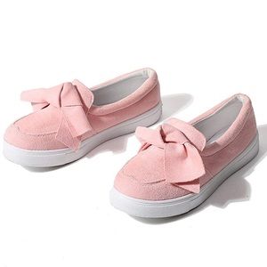 Pink loafers with Cute bow 🎀